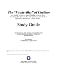 "Vaudevilles" of Chekhov Study Guide