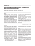 Safe Technique of Removal of Left Atrial Thrombus during Mitral