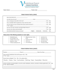 Dental Medical History Form - VanderLaan Family Dentistry