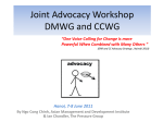 Joint Advocacy Workshop