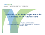 Mechanical Circulatory Support for the Advanced Heart Failure Patient