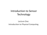 Introduction to Sensor Technology