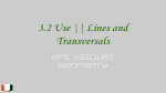 3.2 Use || Lines and Transversals