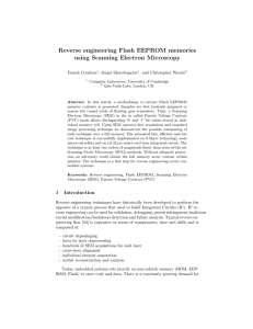 Reverse engineering Flash EEPROM memories using Scanning