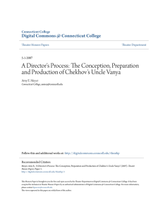 A Director`s Process - Digital Commons @ Connecticut College