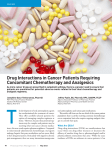 Drug Interactions in Cancer Patients Requiring