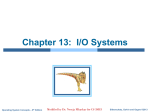 I/O Systems - McMaster Computing and Software