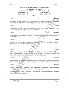 DISCRETE MATHEMATICAL STRUCTURES