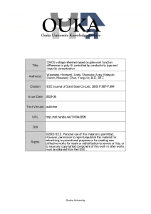 Title CMOS voltage reference based on gate