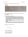 CH 115 Fall 2014Worksheet 14 Draw the Lewis structures for the