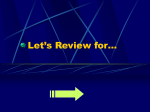 Let`s Review for…