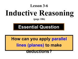 Chapter 1 Points, Lines, Planes, and Angles page 1