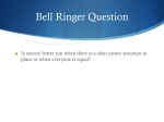 Bell Ringer Question