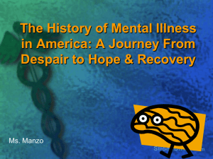 The History of Mental Illness in America