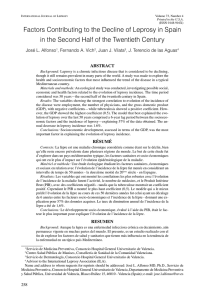 Factors Contributing to the Decline of Leprosy in Spain in the