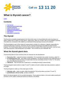 What is thyroid cancer?