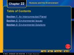 Section 2 Environmental Issues Chapter 22 Pollution, continued