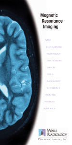 MRI Brochure - Wake Radiology