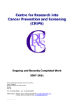 Centre for Research into Cancer Prevention and Screening (CRiPS)