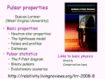 Pulsar properties - Pulsar Search Collaboratory