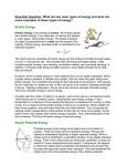 Energy 1 - Readings