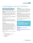 HIDDEN CANCER - RENAL CELL CARCINOMA