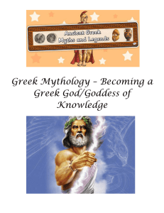 Greek Mythology – Becoming a Greek God/Goddess of Knowledge
