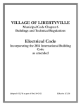 Electrical Code - Village of Libertyville