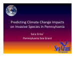 Predicting Climate Change Impacts on Invasive Species in