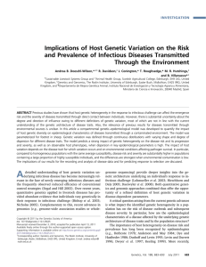 Implications of Host Genetic Variation on the Risk and