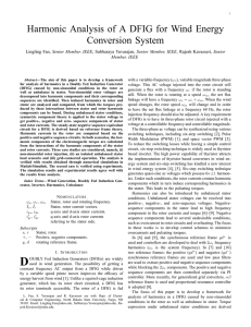 Harmonic Analysis of A DFIG for Wind Energy Conversion System