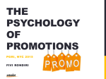 The psychology of promotions