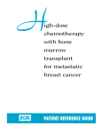 High-dose chemotherapy with bone marrow transplant for metastatic