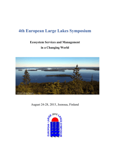 4th European Large Lakes Symposium
