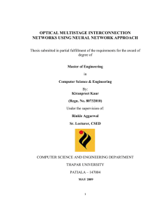 optical multistage interconnection networks