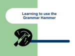 Grammar Hammer - SchoolNotes.com