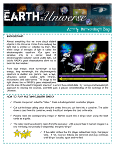 Activity: Multiwavelength Bingo - Chandra X