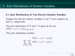 3. Joint Distributions of Random Variables