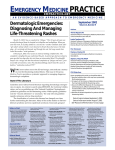 Dermatological emergencies. Diagnosing and