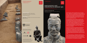 InnovatIons and CreatIvIty In anCIent QIn