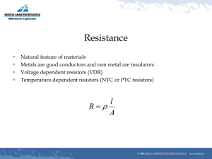 Resistance - XAMK Moodle