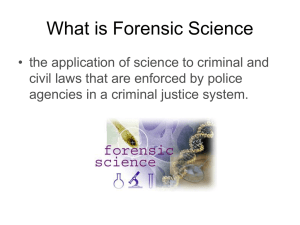 Crime Scene Protocol - Ms. Roderick`s Forensic Science
