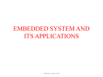 embedded system and its applications