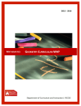 GEOMETRY CURRICULUM MAP