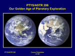 PTYS/ASTR 206 - Lunar and Planetary Laboratory | The University