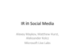 IR and Social Media