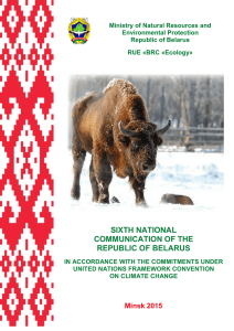 The Sixth National Communication of the Republic of Belarus