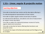 Linear, Angular and Projectile Motion PowerPoint