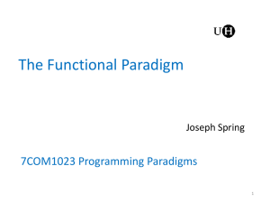 Functional Paradigm