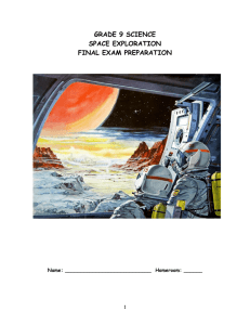 Space Exploration Review Notes